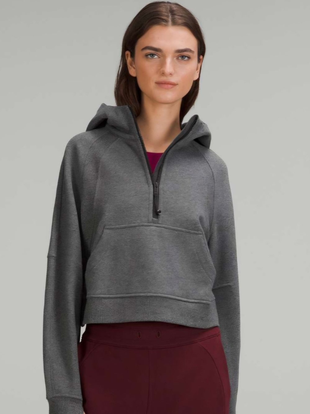 Lululemon Scuba Oversized Half-Zip Hoodie XS/S – Heathered Speckled Black